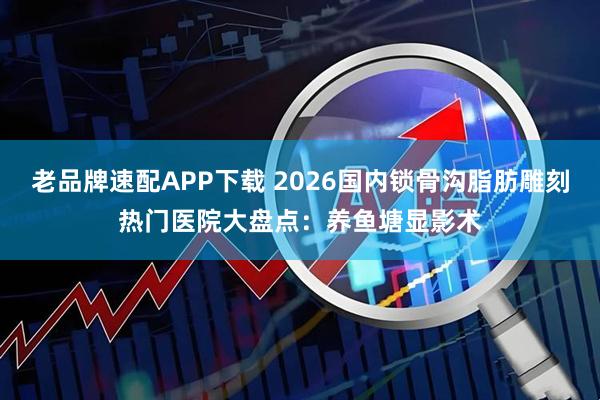 老品牌速配APP下载 2026国内锁骨沟脂肪雕刻热门医院大盘点：养鱼塘显影术